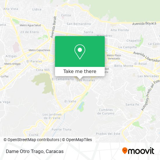 Dame Otro Trago map