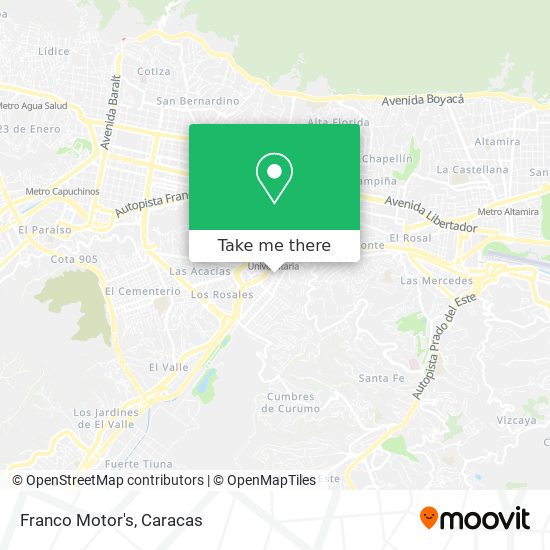 Franco Motor's map