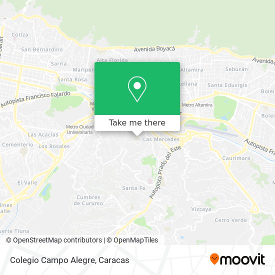 Mapa de Colegio Campo Alegre