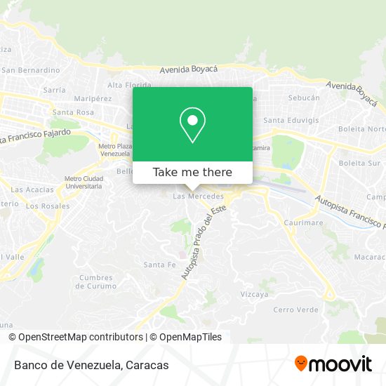 Banco de Venezuela map