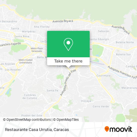 Restaurante Casa Urrutia map