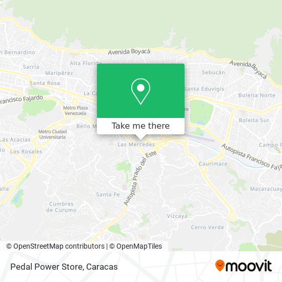 Pedal Power Store map