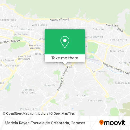 Mapa de Mariela Reyes Escuela de Orfebrería