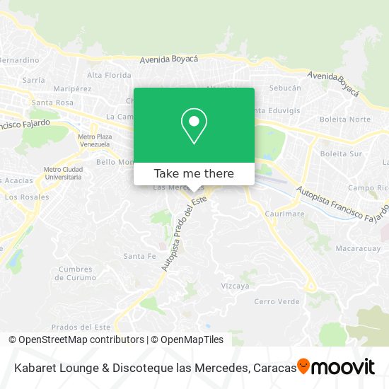 Kabaret Lounge & Discoteque las Mercedes map