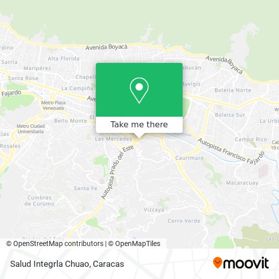 Salud Integrla Chuao map