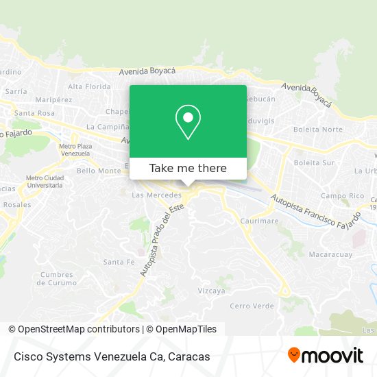 Cisco Systems Venezuela Ca map