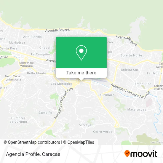 Mapa de Agencia Profile