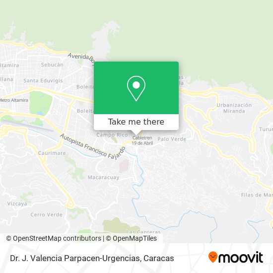 Dr. J. Valencia Parpacen-Urgencias map
