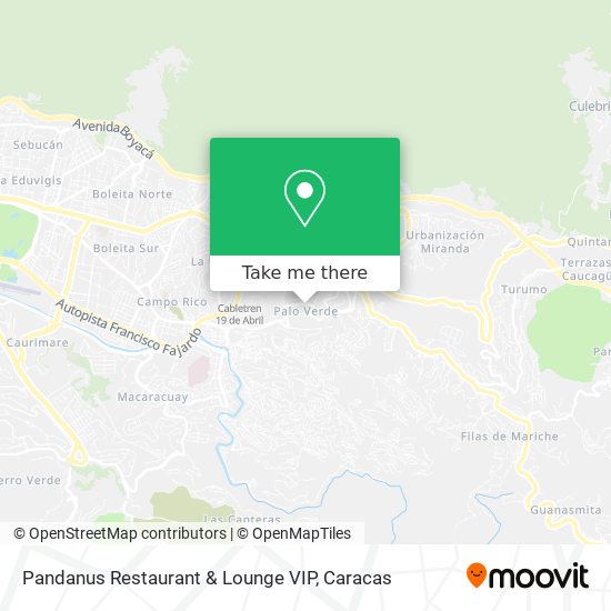 Pandanus Restaurant & Lounge VIP map