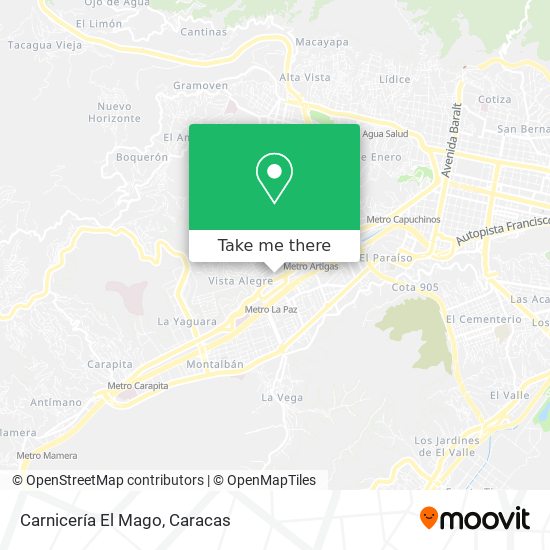 Carnicería El Mago map