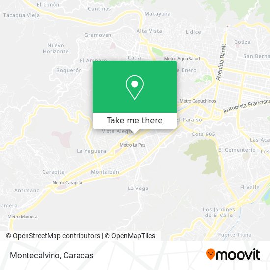 Montecalvino map