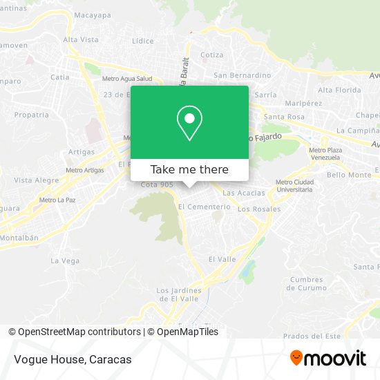 Mapa de Vogue House