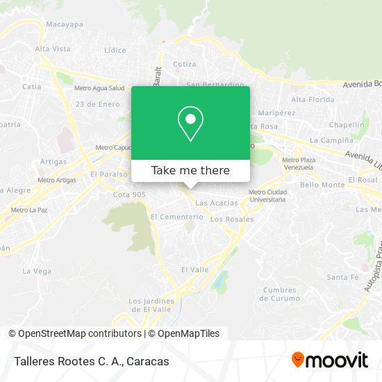 Talleres Rootes C. A. map