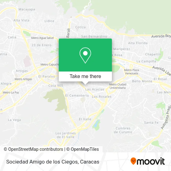 Sociedad Amigo de los Ciegos map