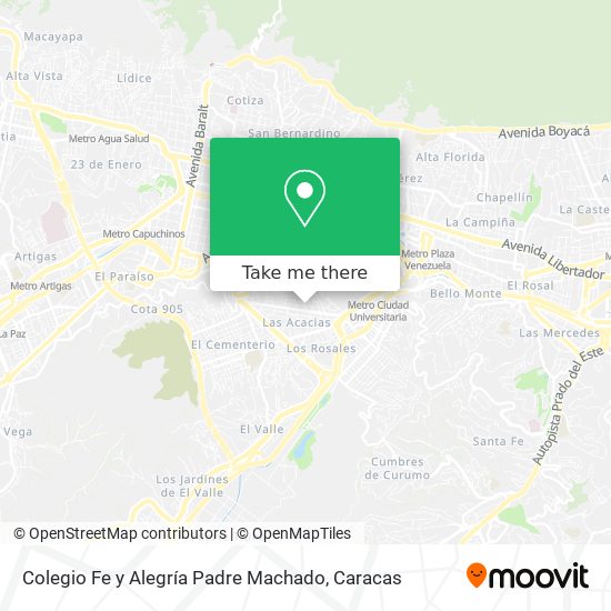 Colegio Fe y Alegría Padre Machado map