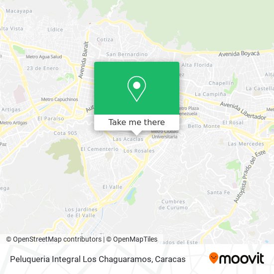 Peluqueria Integral Los Chaguaramos map