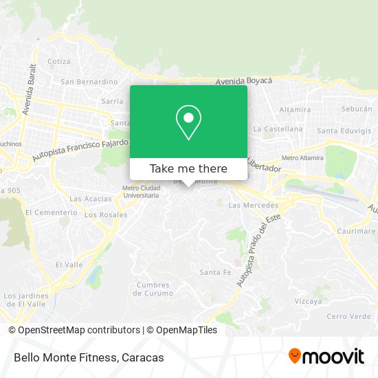 Bello Monte Fitness map