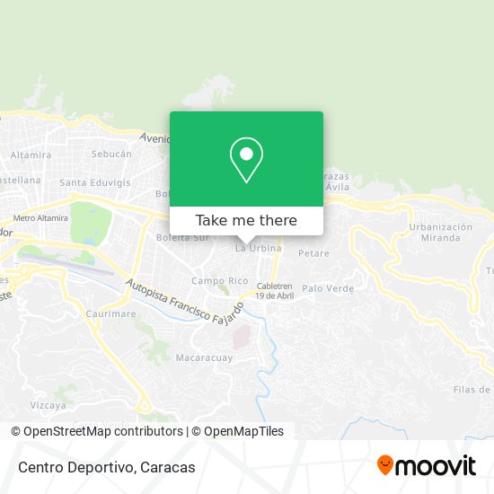 Centro Deportivo map