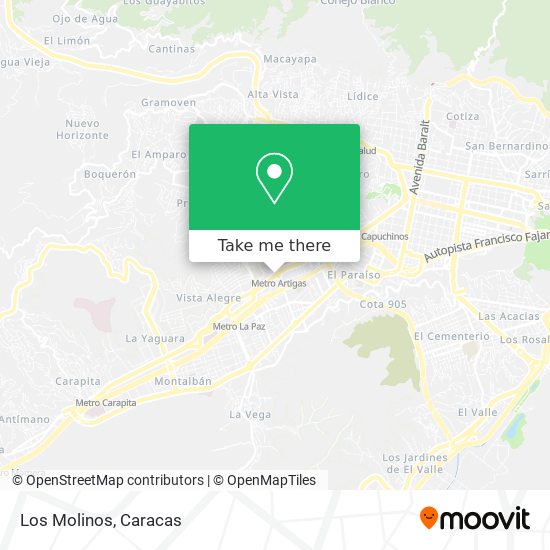 Los Molinos map