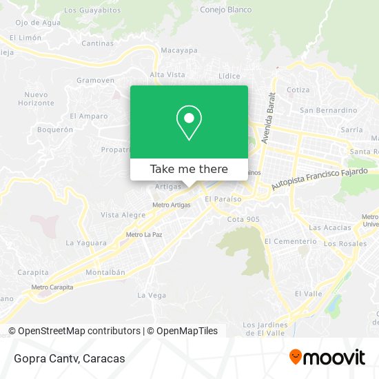 Gopra Cantv map