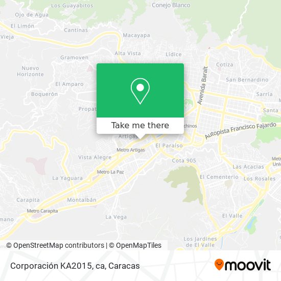 Corporación KA2015, ca map