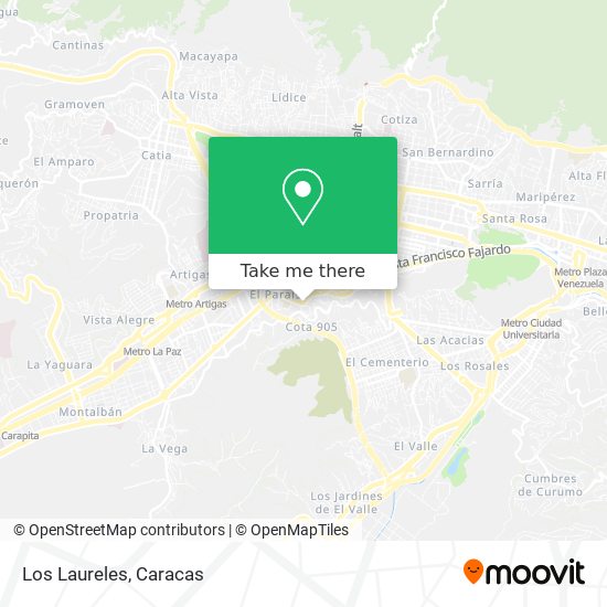 Los Laureles map