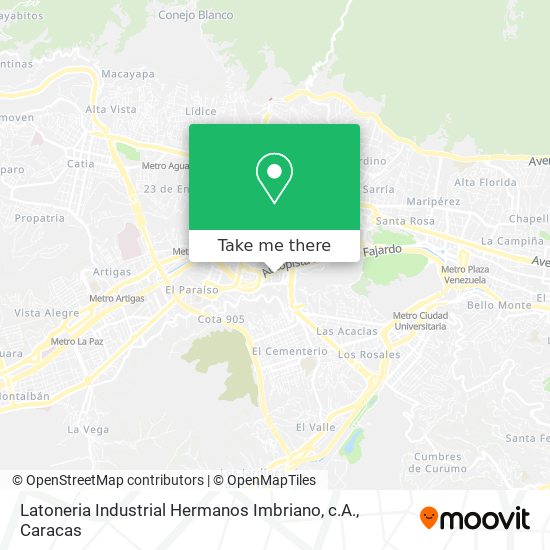 Latoneria Industrial Hermanos Imbriano, c.A. map