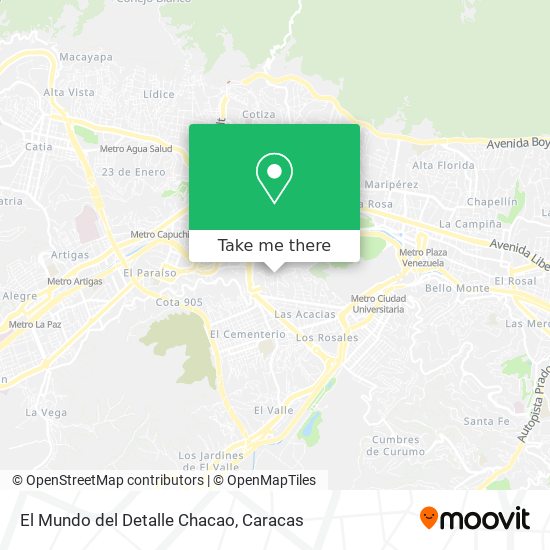 El Mundo del Detalle Chacao map