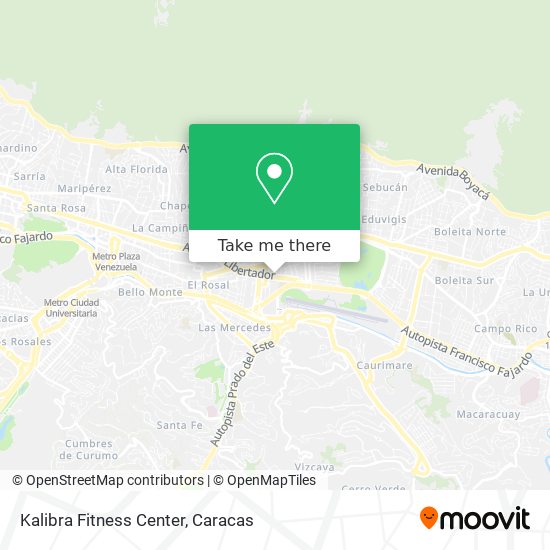 Kalibra Fitness Center map