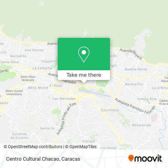 Centro Cultural Chacao map