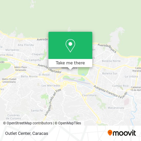 Mapa de Outlet Center