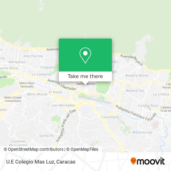 U.E Colegio Mas Luz map