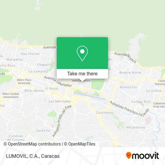 LUMOVIL, C.A. map