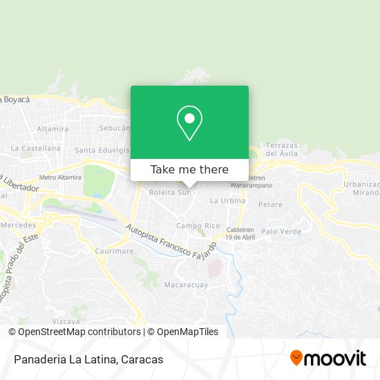 Mapa de Panaderia La Latina