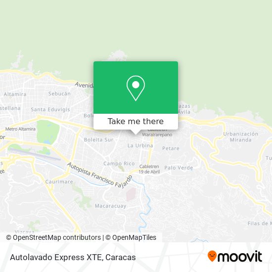 Autolavado Express XTE map