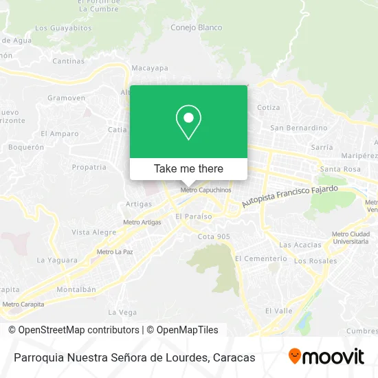 Parroquia Nuestra Señora de Lourdes map