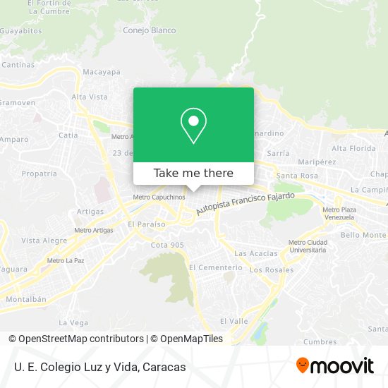 U. E. Colegio Luz y Vida map