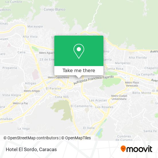 Hotel El Sordo map