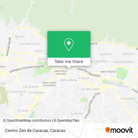 Centro Zen de Caracas map