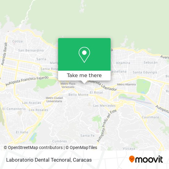 Mapa de Laboratorio Dental Tecnoral