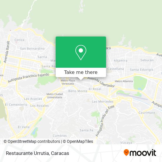 Mapa de Restaurante Urrutia