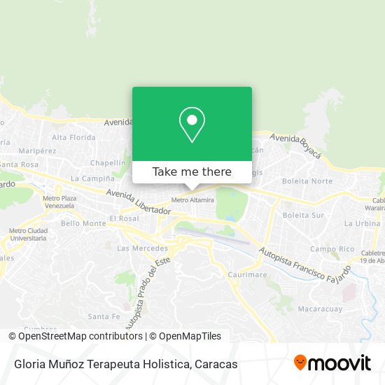 Gloria Muñoz Terapeuta Holistica map