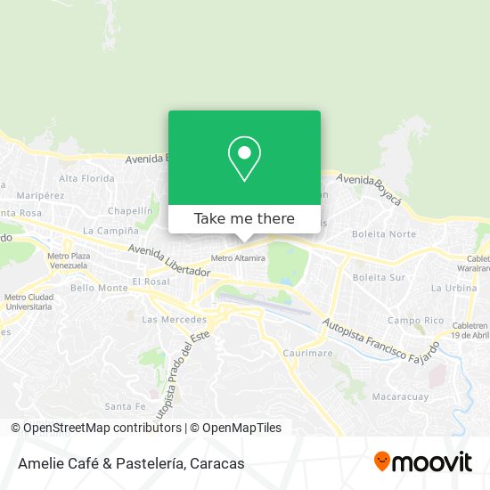 Amelie Café & Pastelería map
