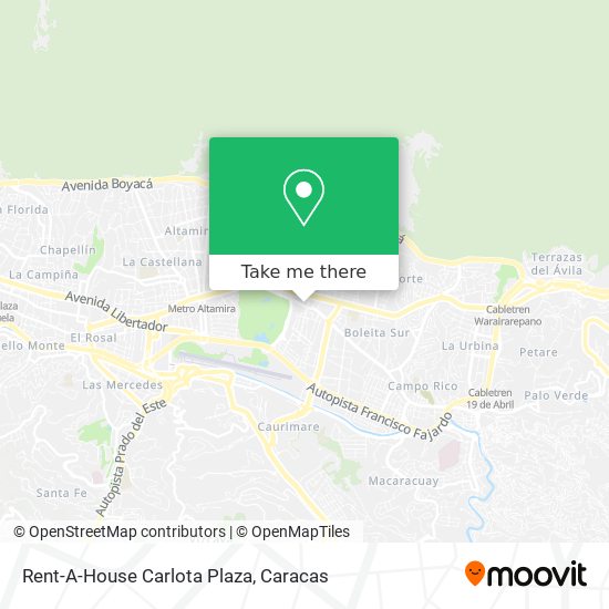 Rent-A-House Carlota Plaza map