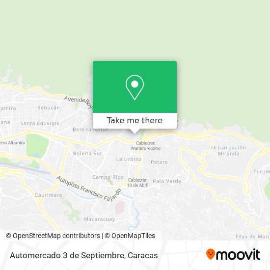 Automercado 3 de Septiembre map