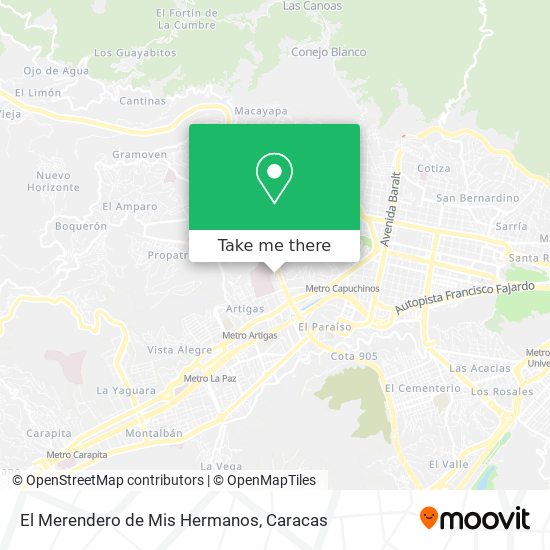 El Merendero de Mis Hermanos map