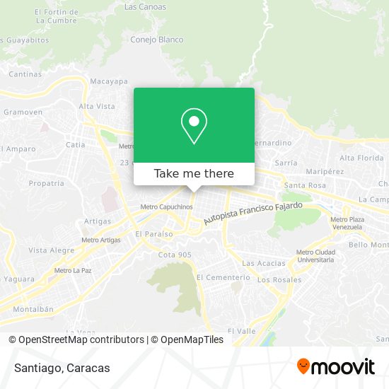 Santiago map