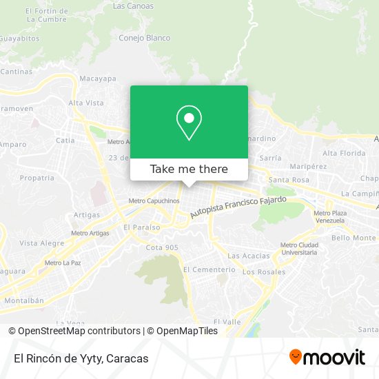 Mapa de El Rincón de Yyty