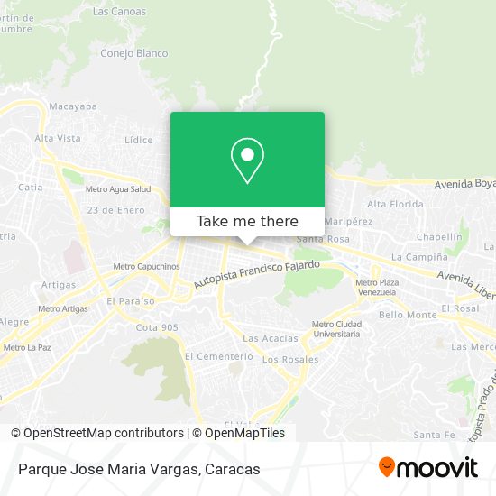 Parque Jose Maria Vargas map