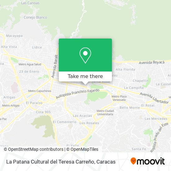 La Patana Cultural del Teresa Carreño map